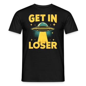 Entrez dans un perdant - Funny Alien Ufo - T-shirt homme - noir - Devant - AI Model Male 178 light (178cm)