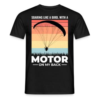 Motorschirmpilot Motorschirm Motorschirm - Männer T-Shirt - Schwarz - Vorne - AI Model Male 178 light (178cm)
