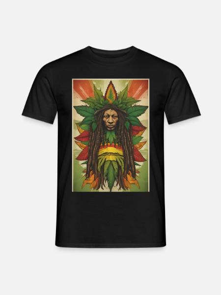 Rasta logo - Men's T-Shirt - black