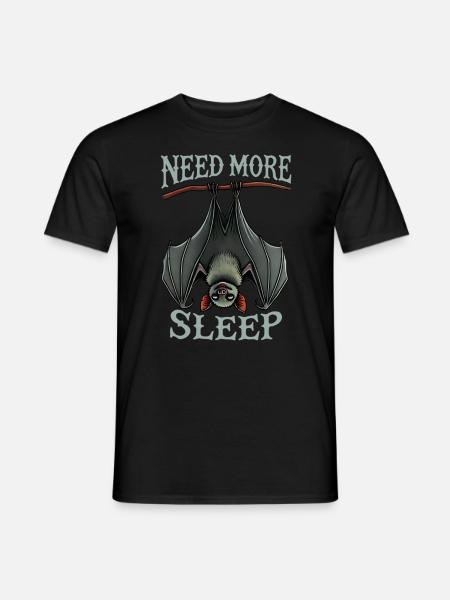 Need more sleep, funnier - Men's T-Shirt - black