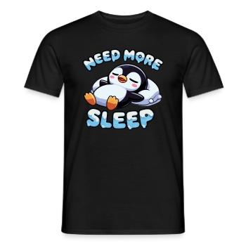Need more sleep, funnier - Men's T-Shirt - black - Front - AI Model Male 178 light (178cm)