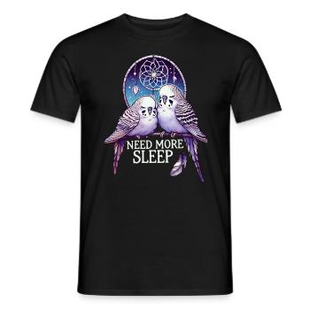 Need more sleep, funnier - Men's T-Shirt - black - Front - AI Model Male 178 light (178cm)