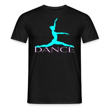 Dance - Männer T-Shirt - Schwarz - Vorne - AI Model Male 178 light (178cm)