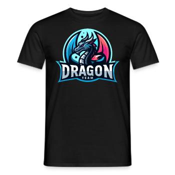 Das Drachen-Team - Männer T-Shirt - Schwarz - Vorne - AI Model Male 178 light (178cm)