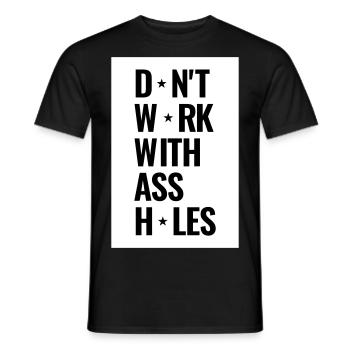 Arbeit im Büro ist nicht immer lustig - Männer T-Shirt - Schwarz - Vorne - AI Model Male 178 light (178cm)