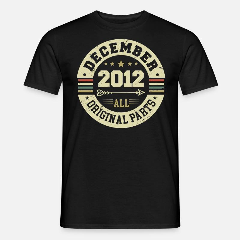Legenden Geburtstag Dezember 2012 geboren Geschenk - Männer T-Shirt - Schwarz