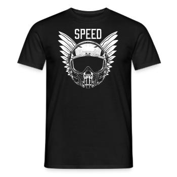 Speed - Men's T-Shirt - black - Front - AI Model Male 178 light (178cm)