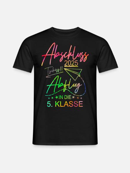 Abschluss 2025 Grundschule - Männer T-Shirt - Schwarz