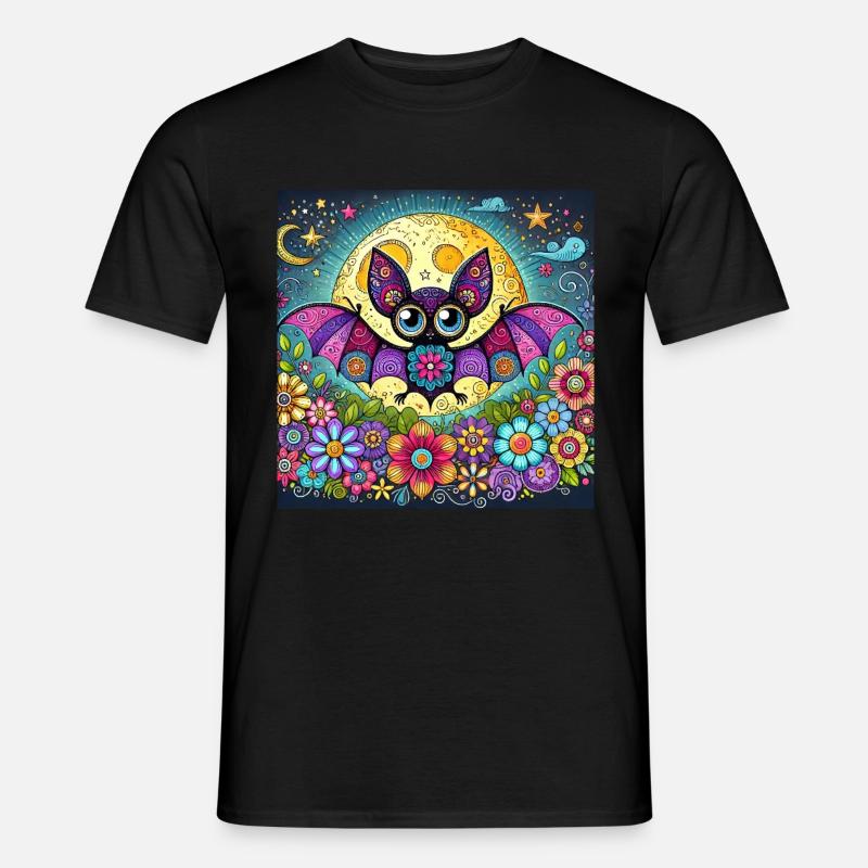 Fledermaus - Männer T-Shirt - Schwarz