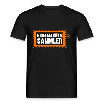 Philatelie Briefmarkensammlung Briefmarkensammler - Männer T-Shirt - Schwarz - Vorne - AI Model Male 178 light (178cm)