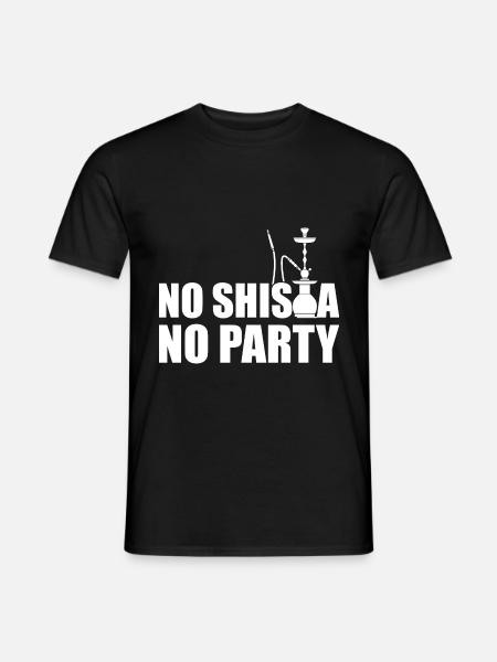 No Shisha No Party - Men's T-Shirt - black