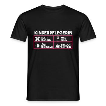 Erzieherin Kindergärtnerin Kinderpflegerin - Männer T-Shirt - Schwarz - Vorne - AI Model Male 178 light (178cm)