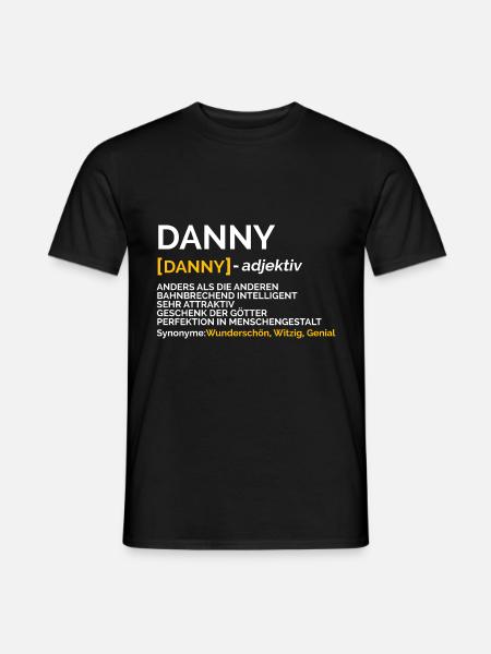 Danny - Männer T-Shirt - Schwarz