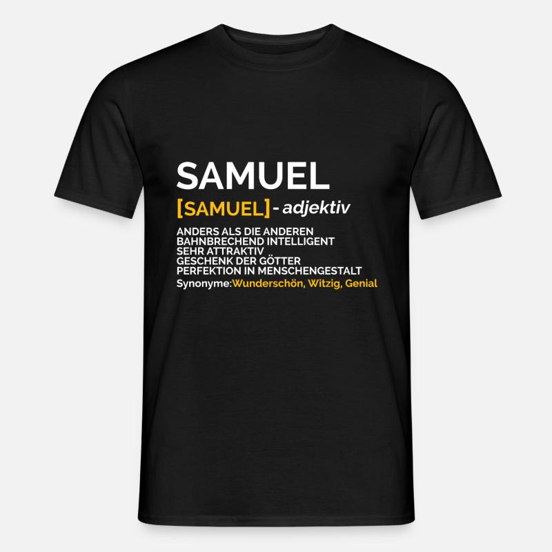 Samuel - Männer T-Shirt - Schwarz