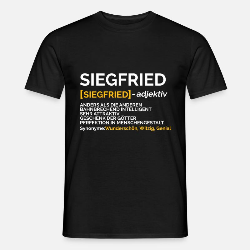 Siegfried - Männer T-Shirt - Schwarz