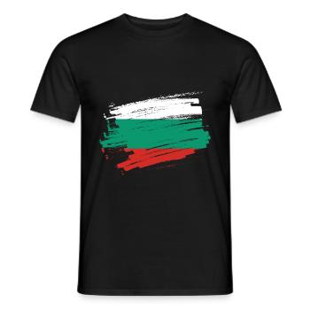 Bulgaria - Men's T-Shirt - black - Front - AI Model Male 178 light (178cm)