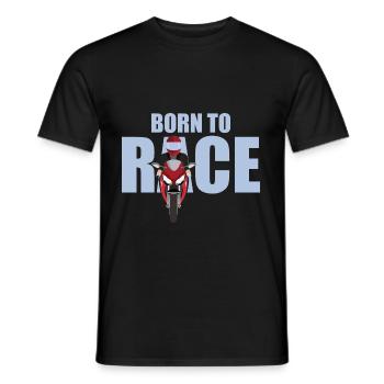 motorcycle - Men's T-Shirt - black - Front - AI Model Male 178 light (178cm)