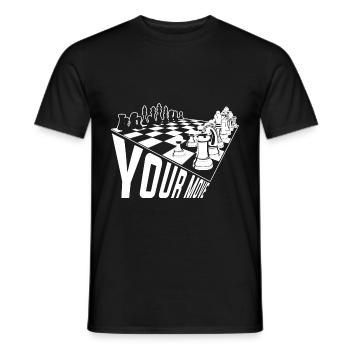 Échecs de pièce d'échecs Checkmate - T-shirt homme - noir - Devant - AI Model Male 178 light (178cm)