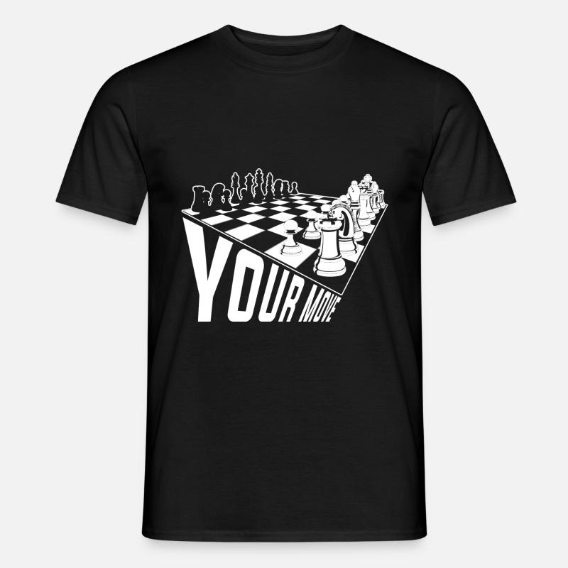 Checkmate chess piece chess - Men's T-shirt - black