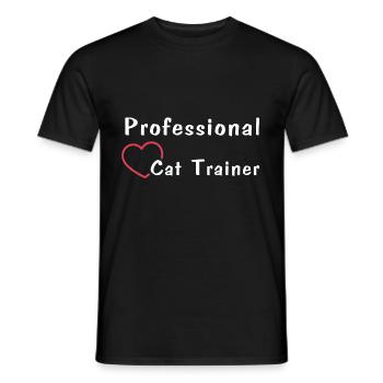 Professional Cat Trainer - Männer T-Shirt - Schwarz - Vorne - AI Model Male 178 light (178cm)