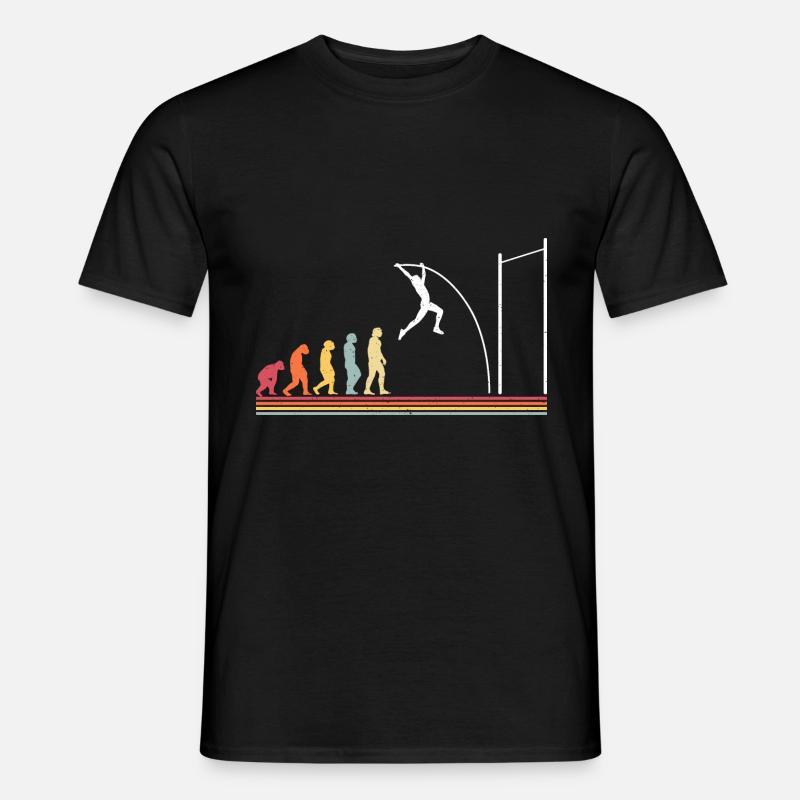 Stabhochspringer-Geschenk - Männer T-Shirt - Schwarz
