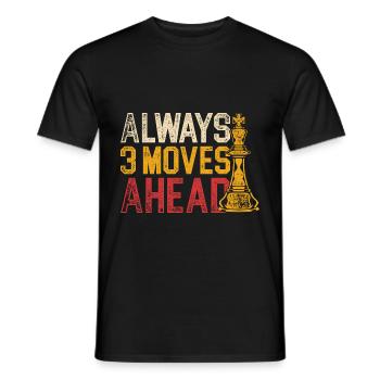 Joueur d'échecs Échec et mat - T-shirt homme - noir - Devant - AI Model Male 178 light (178cm)