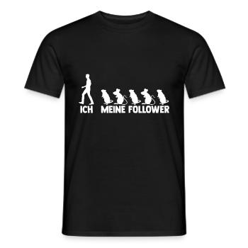 Ich und meine Follower Degu - Männer T-Shirt - Schwarz - Vorne - AI Model Male 178 light (178cm)
