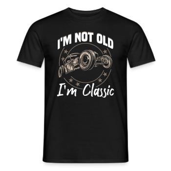 I'm not old, I'm classic - Men's T-Shirt - black - Front - AI Model Male 178 light (178cm)