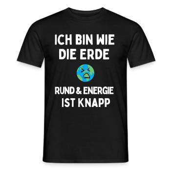 Energie ist knapp - Männer T-Shirt - Schwarz - Vorne - AI Model Male 178 light (178cm)
