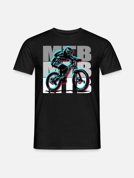 Vélo VTT - T-shirt homme - noir