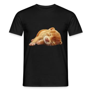 Wiesel - Männer T-Shirt - Schwarz - Vorne - AI Model Male 178 light (178cm)