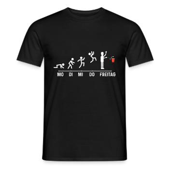 Party Bier Bierpong Beer Pong - Männer T-Shirt - Schwarz - Vorne - AI Model Male 178 light (178cm)