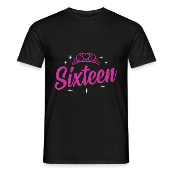 16. Geburtstag - Männer T-Shirt - Schwarz - Vorne - AI Model Male 178 light (178cm)