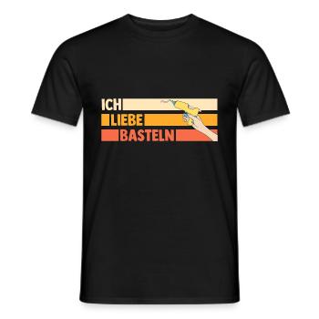 Bastler Bastelunterricht Basteln - Männer T-Shirt - Schwarz - Vorne - AI Model Male 178 light (178cm)