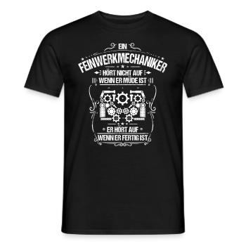 Feinwerkmechaniker/Feinwerk/Feinwerkmechanik - Männer T-Shirt - Schwarz - Vorne - AI Model Male 178 light (178cm)