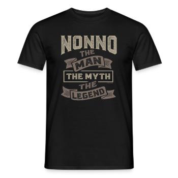 Nonno Legend - T-shirt homme - noir - Devant - AI Model Male 178 light (178cm)