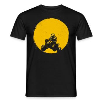 ATV Silhouette Quad Sun Gift - Men's T-Shirt - black - Front - AI Model Male 178 light (178cm)