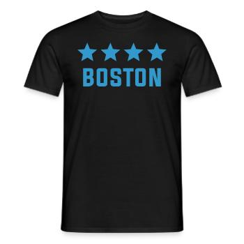 Boston - Men's T-Shirt - black - Front - AI Model Male 178 light (178cm)