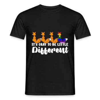 LGBT Gruppe Flagge Geschenkidee - Männer T-Shirt - Schwarz - Vorne - AI Model Male 178 light (178cm)