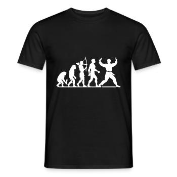 Wushu Spieler Geschenk - Männer T-Shirt - Schwarz - Vorne - AI Model Male 178 light (178cm)