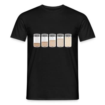 Levain I Levain Levain I Pain Evolution I - T-shirt homme - noir - Devant - AI Model Male 178 light (178cm)