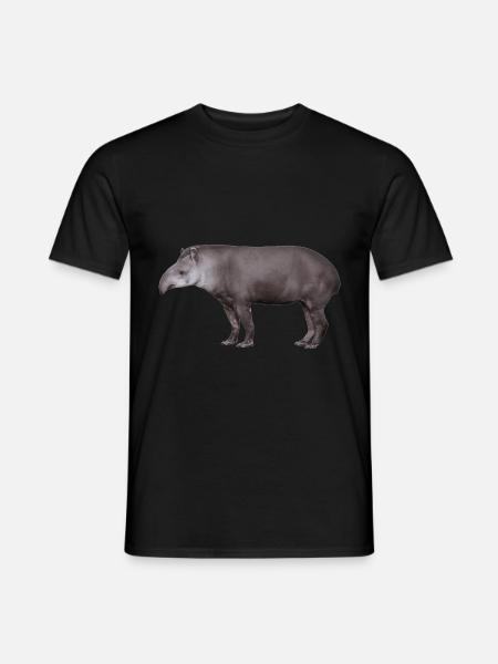 Der Tapir, Schwein oder Elefant? - Männer T-Shirt - Schwarz