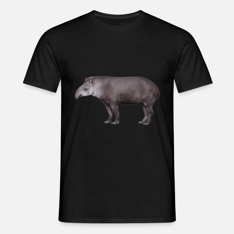 Der Tapir, Schwein oder Elefant? - Männer T-Shirt - Schwarz