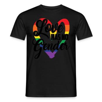Love has no gender - T-shirt homme - noir - Devant - AI Model Male 178 light (178cm)