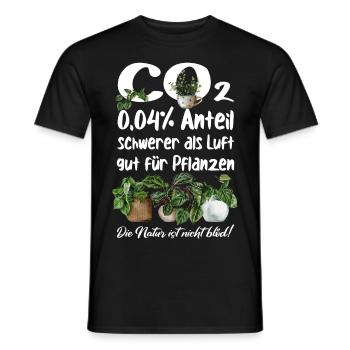 CO2 - Männer T-Shirt - Schwarz - Vorne - AI Model Male 178 light (178cm)