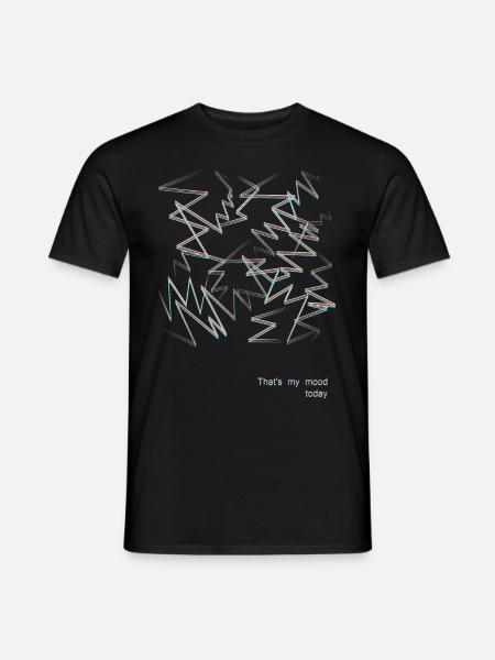 Storm - my mood today - Men's T-Shirt - black
