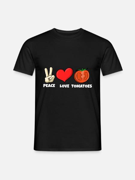 Lustiges Tomaten-Outfit - Männer T-Shirt - Schwarz
