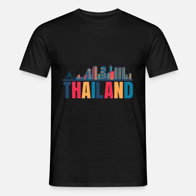 Thailand - Männer T-Shirt - Schwarz