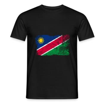 Namibia - Männer T-Shirt - Schwarz - Vorne - AI Model Male 178 light (178cm)