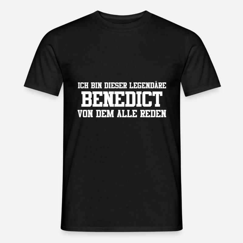 Benedict Name Design - Männer T-Shirt - Schwarz
